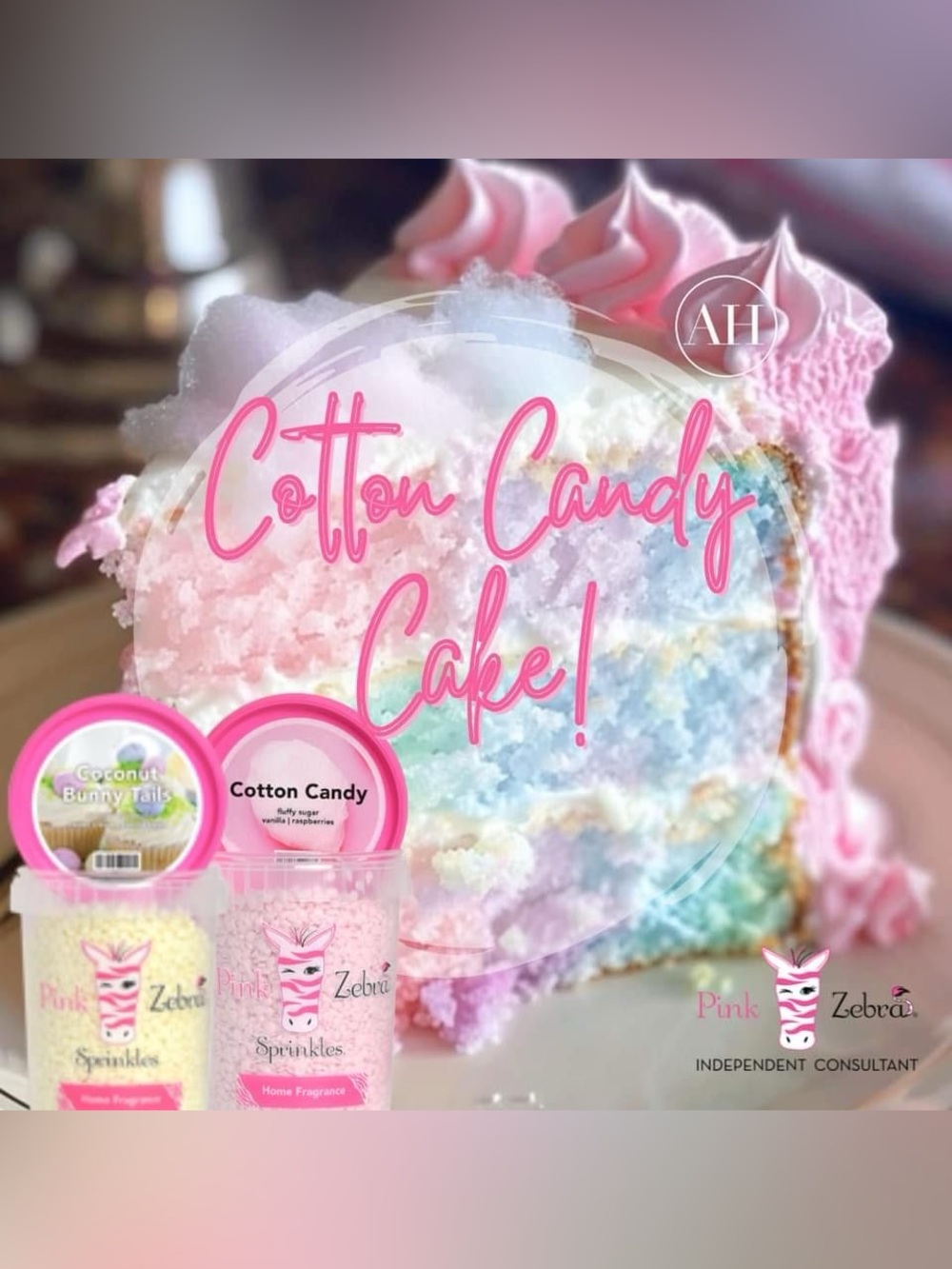 Pink Zebra Cotton Candy Cake Blend